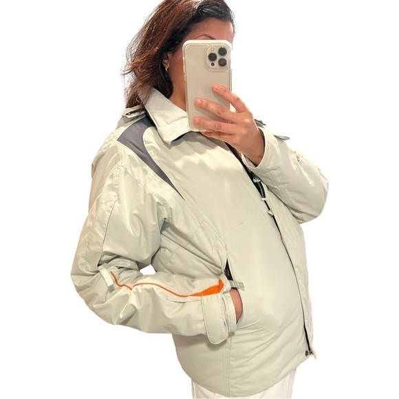 ROSSIGNOL Hooded Perfomance Ski Jacket Beige Sz M - Picture 1 of 8